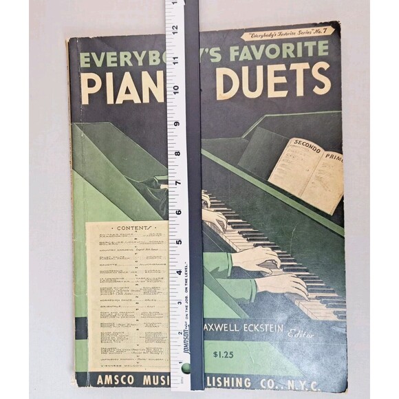 Book Everybody's Favorite Piano Duets Series No 7 Maxwell Eckstein Amsco Music - Picture 11 of 16